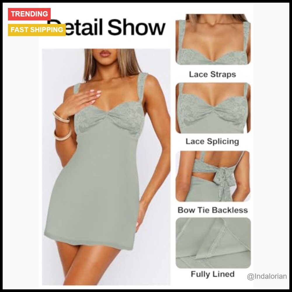 Polyamide Elastane Sleeveless Bodycon Mini Dress … - image 3